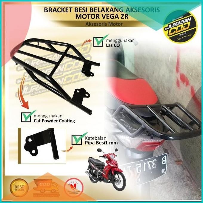 Bracket Besi Belakang Vega ZR 2010-2014 / Aksesoris Box Yamaha Vega ZR