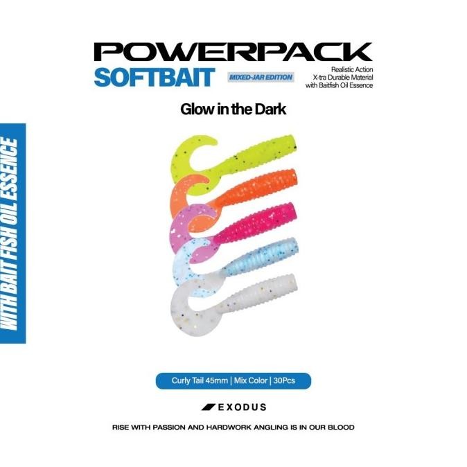Softlure Exodus Power Pack - Curly Tail 45| Soft Plastic Lure | SP