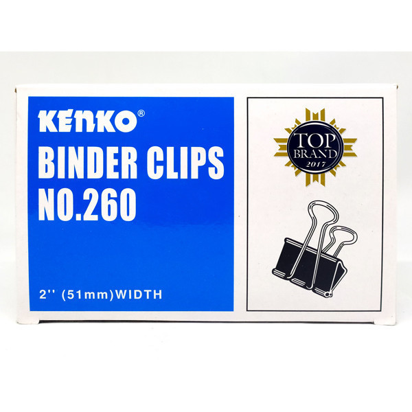 

Kenko Penjepit Kertas Binder Clip No. 260/Lusin