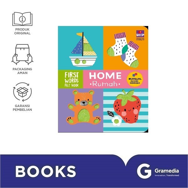 First Words Felt Book: Home (Rumah)