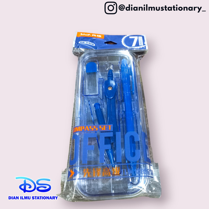 

+++++] jangka + penggaris set office 3019