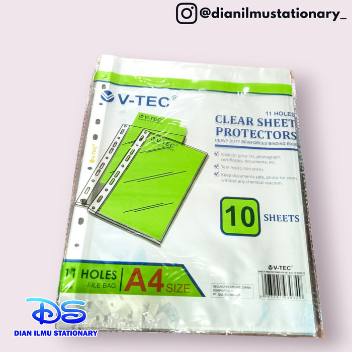 

^%^%^%^%] clear sheet protector a4 v tec