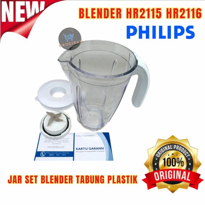 Philips Jar Plastik Blender Sparepart Hr2115 Hr 2116 Hr 2115 2116
