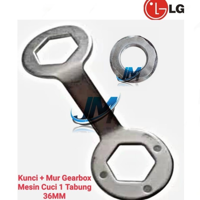 KUNCI GEARBOX + MUR GEARBOX MESIN CUCI LG 1 TABUNG / TOP LOADING