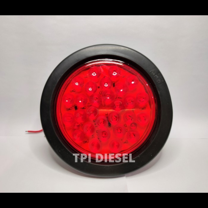 LAMPU STOP BULAT 24V MERAH , 28 BOLA LAMPU