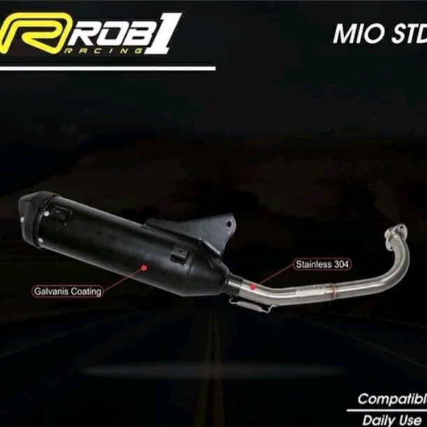 Knalpot Rob1 Rcb1 Mio Smile Mio J Sporty Std Racing Original Racing