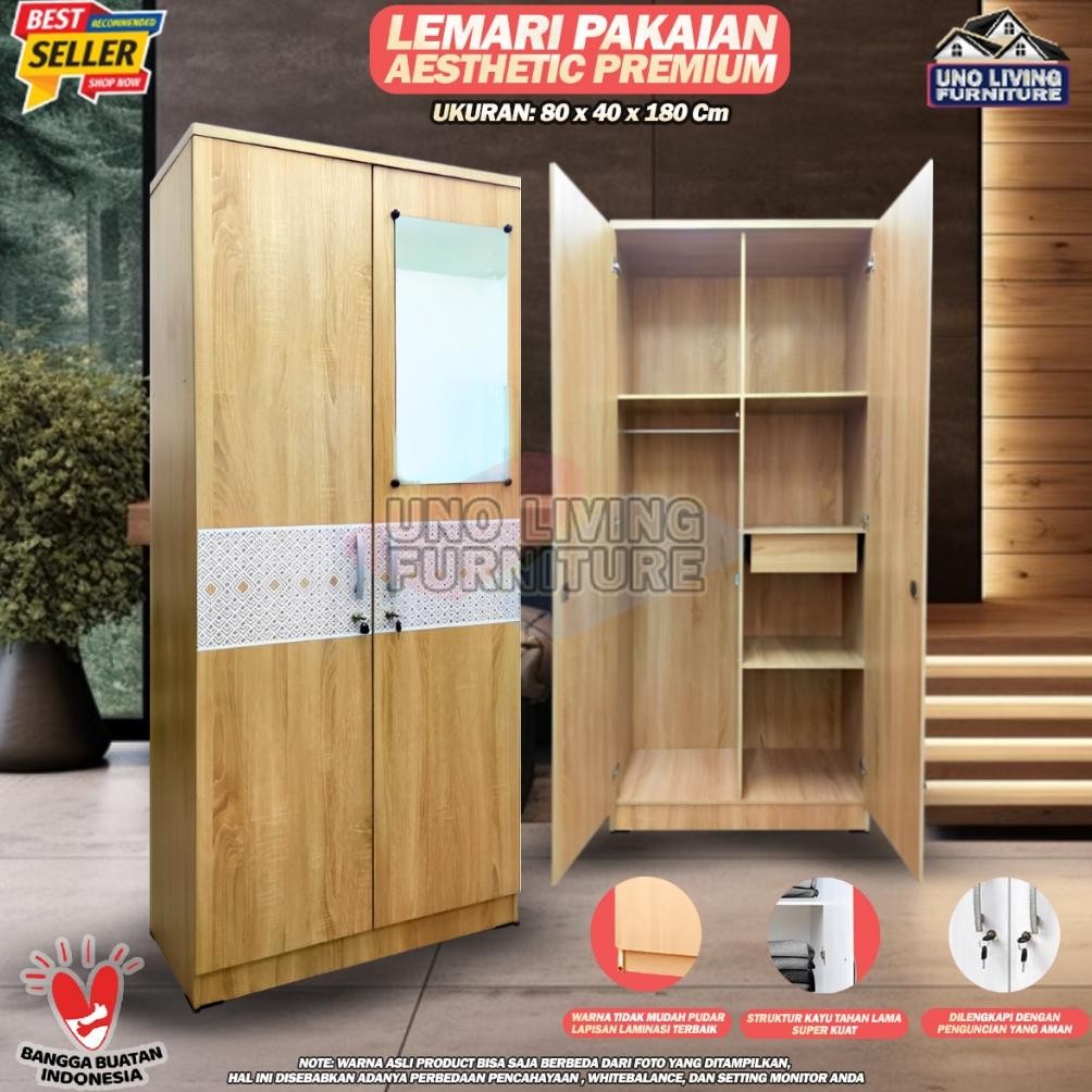 LEMARI KAYU MINIMALIS LEMARI PAKAIAN KAYU BABY LOCKER MINIMALIS BL05 LEMARI GANTUNGAN LEMARI KAYU MI