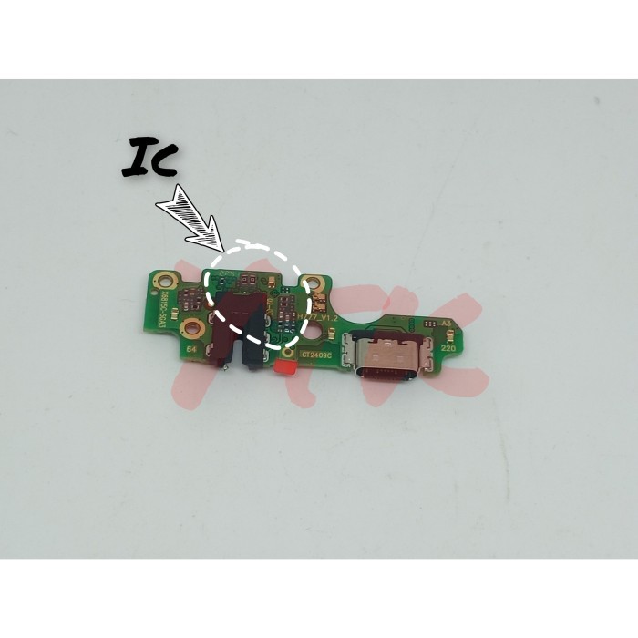 PAPAN CAS/KONELTOR CAS/PAPAN BOARD CHARGER INFINIX ZERO 5G 2023 X6815 ORIGINAL ADA IC