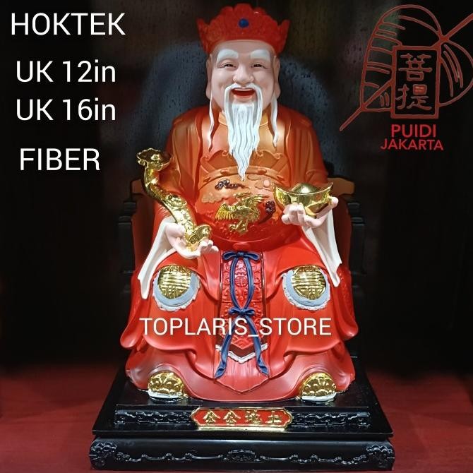 

Ready Patung Dewa Hoktek Fiber 12in