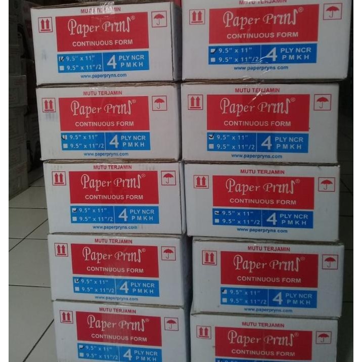 

TERMURAH - Kertas CF Continuous Form 4 ply utuh Paper Print