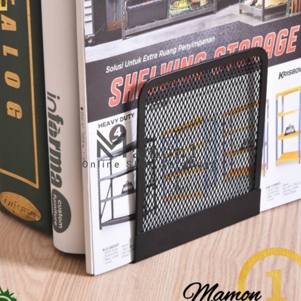 

Andra - Bookend Pengganjal Buku/Pembatas Buku 2 Pcs - Hitam