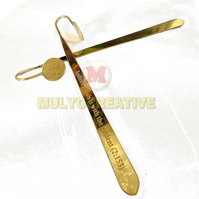 

Andra - Pembatas Al Quran Pembatas Buku Warna Gold