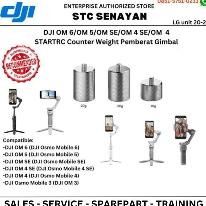 Counterweight DJI Osmo Mobile 3 Pemberat Stabilizer Gimbal Camera Hp