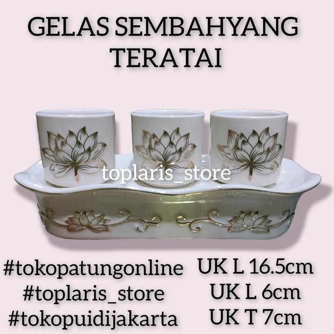 

Ready Gelas Sembahyang Teratai Set 3 Timbul 02