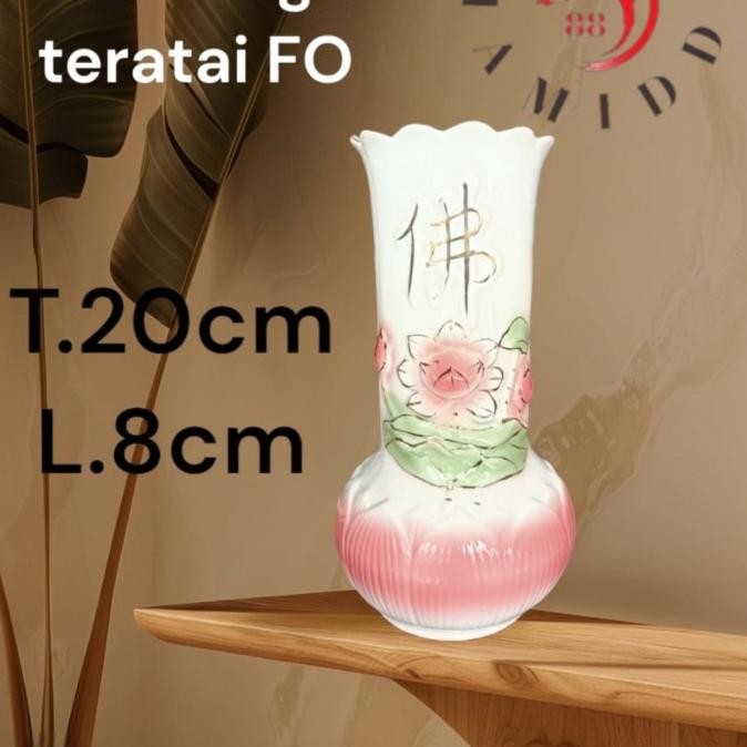 

Ready Vas Bunga Teratai 8in Putih