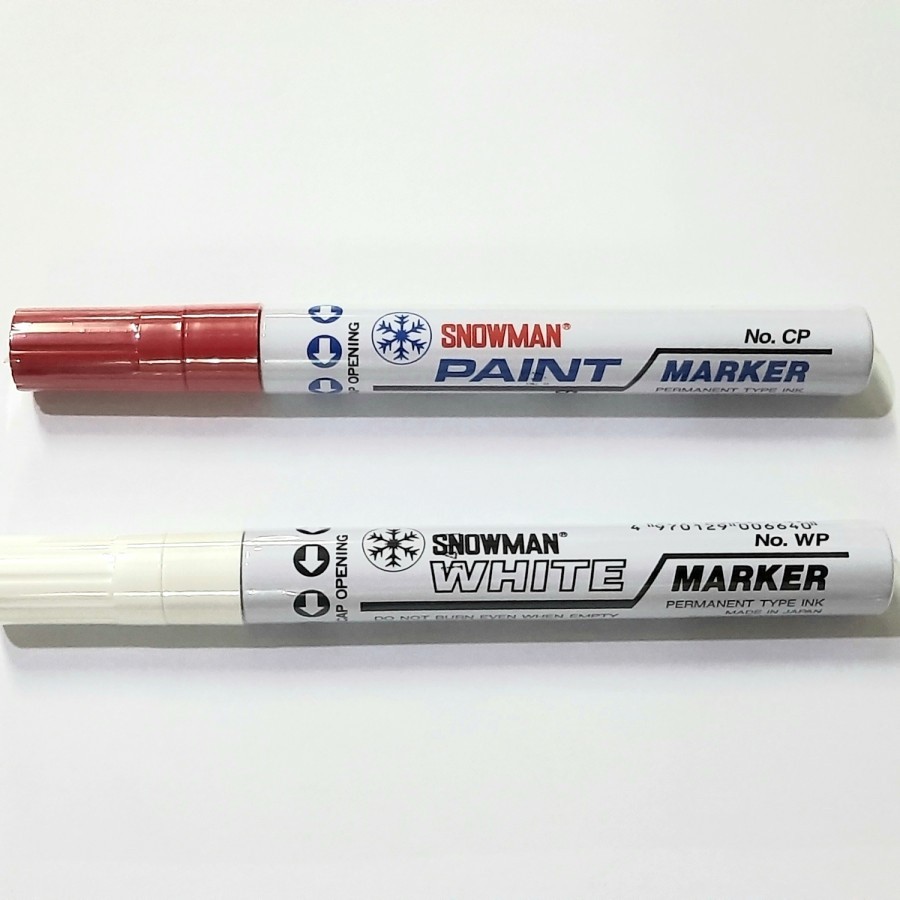 

Spidol Besi Snowman Paint Marker White / Red Permanent wp