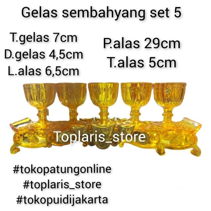 

Ready Gelas Sembahyang Kaki Aklirik Mika Import 022