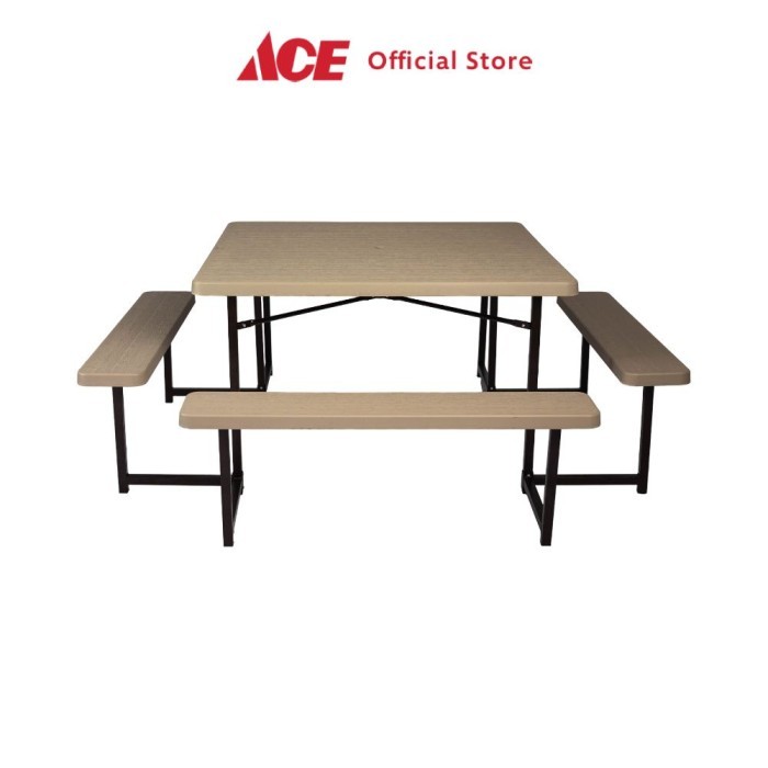 

Andra - Soleil Set Kursi Dan Meja Taman - Cokelat Kursi Dan Meja Taman Foldable Garden Desk And