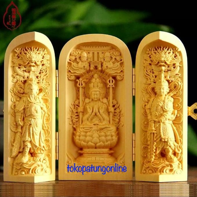 

Ready Patung Kwan Kong Wie Tok Kwan Im Kayu Lipat