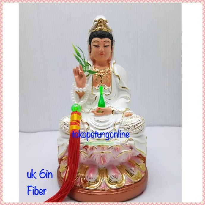 

Ready Patung Kwan Im Guan Yin Fiber 6in