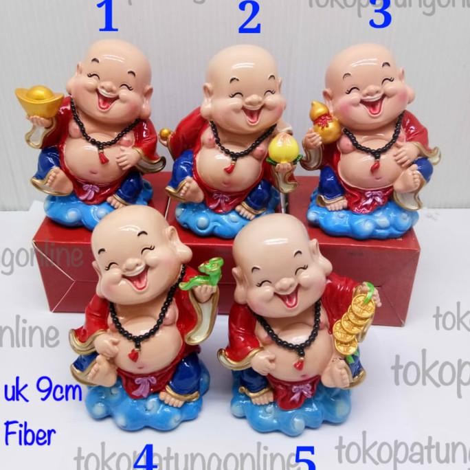 

Ready Patung Buddha Maitreya Julaihut Miniatur 9cm