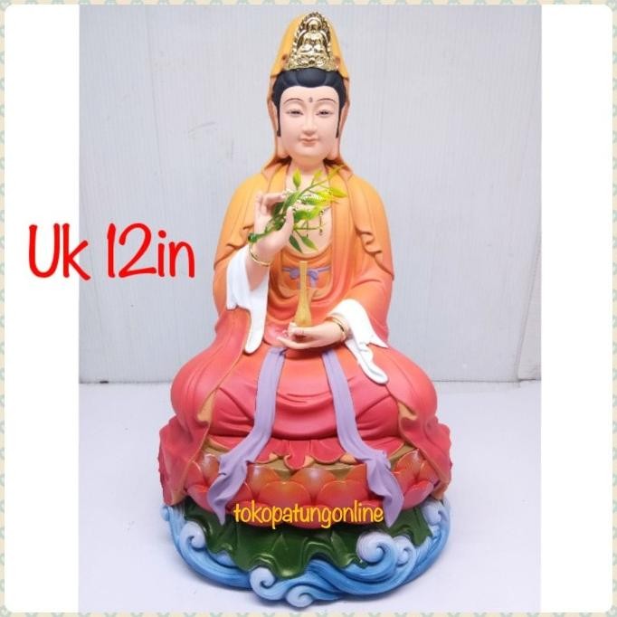 

Ready Patung Kwan Im Fiber 12in M012
