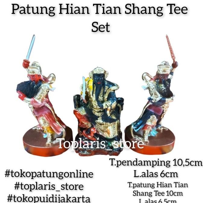 

Ready Patung Hian Tien Shang Tee Set Pendamping 4in Fiber