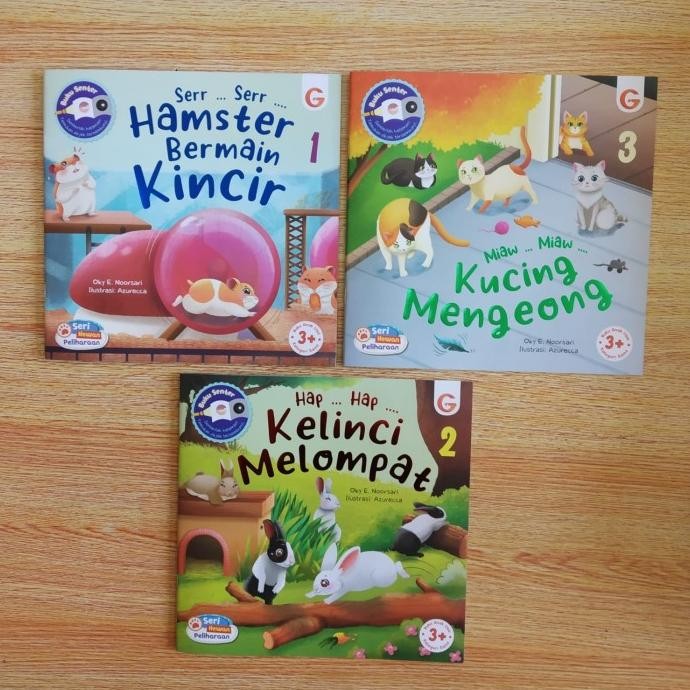 

siap kirim buku cerita anak bergambar seri hewan peliharaan - buku anak