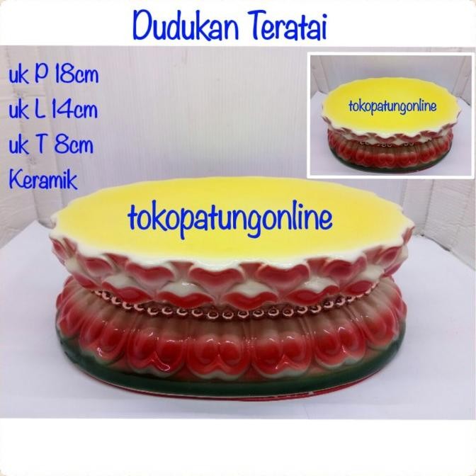 

Ready Dudukan Patung Teratai Uk 12in Keramik