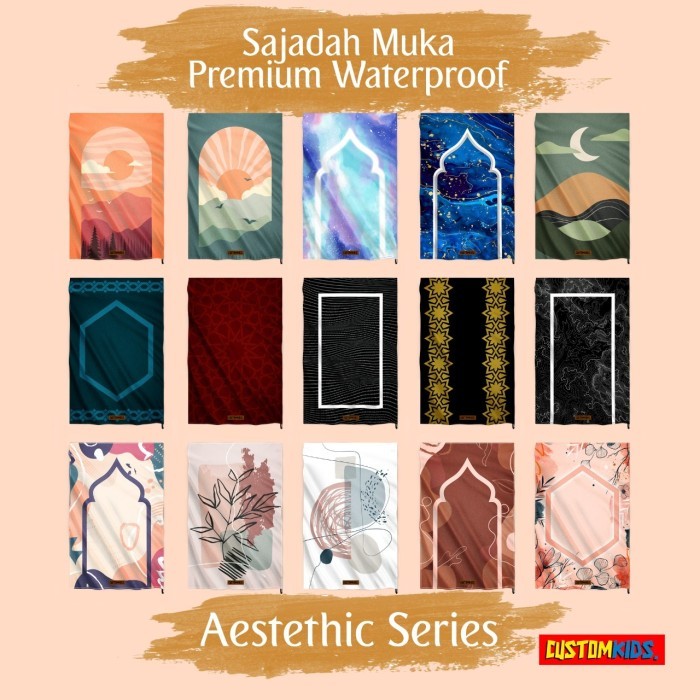 MURAH Customkids Sajadah Travel Anti Slip Anak Perempuan Waterproof untuk Tr - SAJADAH MUKA