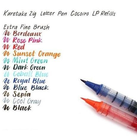 

Sale Zig Kuretake Letter Pen Cocoiro Refill Lp-R