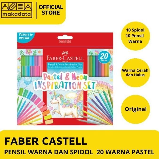 

Sale Faber Castell Pensil Warna Dan Spidol 20 Warna Pastel Neon Pack 155035 Murah