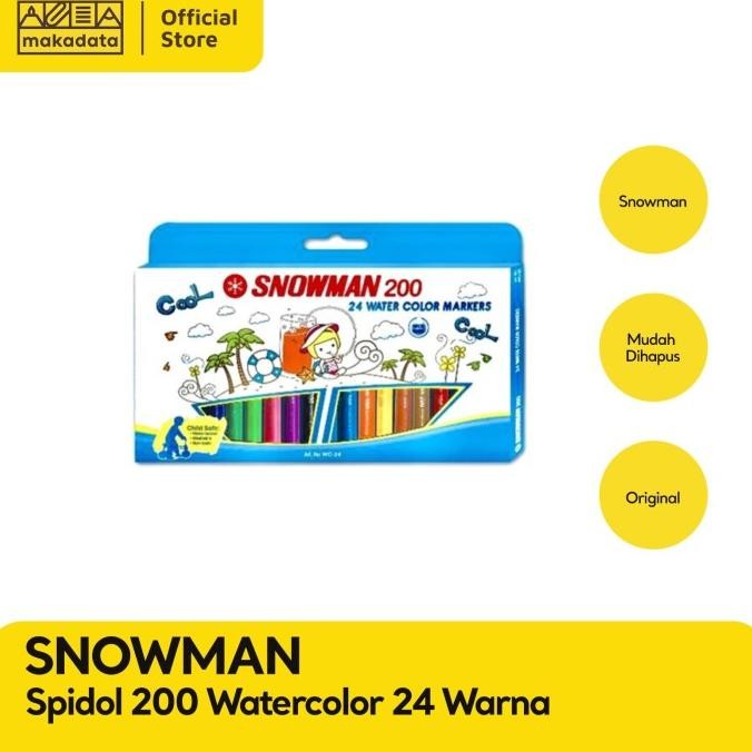 

Sale Watercolour Marker | Spidol Watercolor Snowman 24 Warna Wc-200 Murah