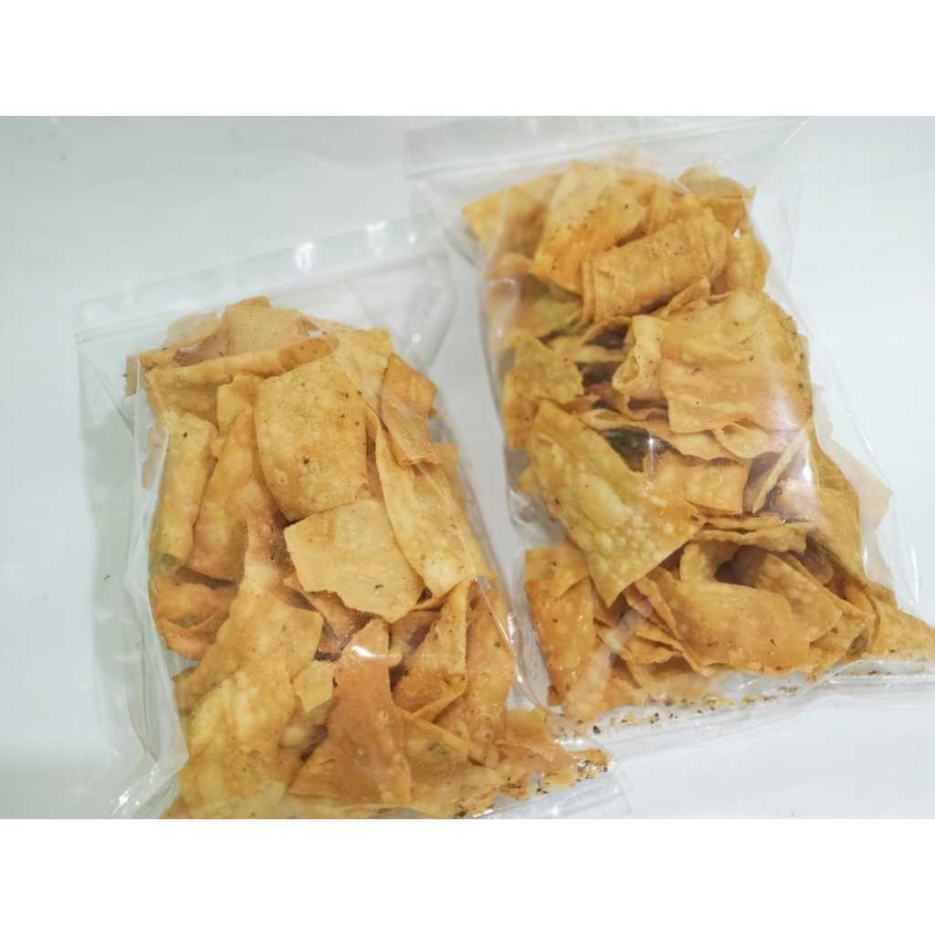 

Pangsit Pedas Renyah Matang Daun Jeruk Setengah Kiloan 500 Gram