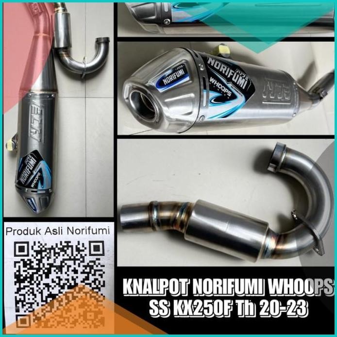 KNALPOT NORIFUMI WHOOPS STAINLESS KX250F TH 20-23 11OKTZ4 perkakas