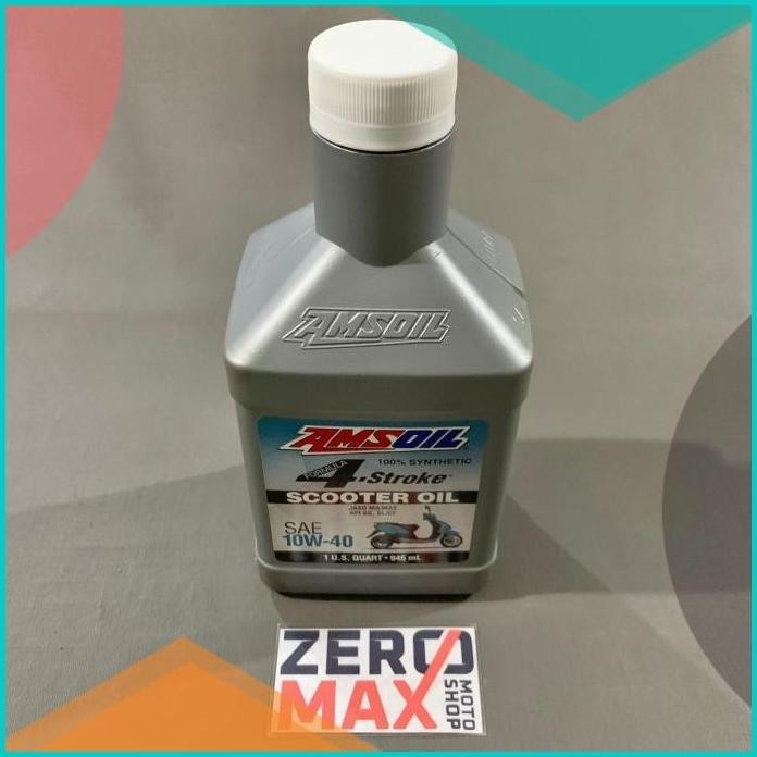 Oli Motor Matic AMSOIL SCOOTER OIL 4T 10W40 100% Synthetic 946ml 11OKT