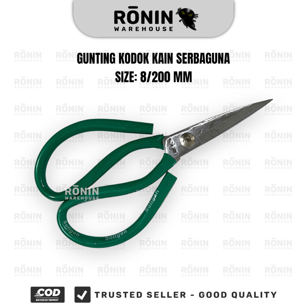 

SOLIGEN Gunting Kodok Seng Kain Kertas Serbaguna Multipurpose Scissors 8/200mm