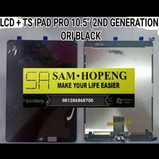 Ipad Pro 10.5" 2Nd Gen Generation Lcd + Touchscreen Original Fullset Berkualitas