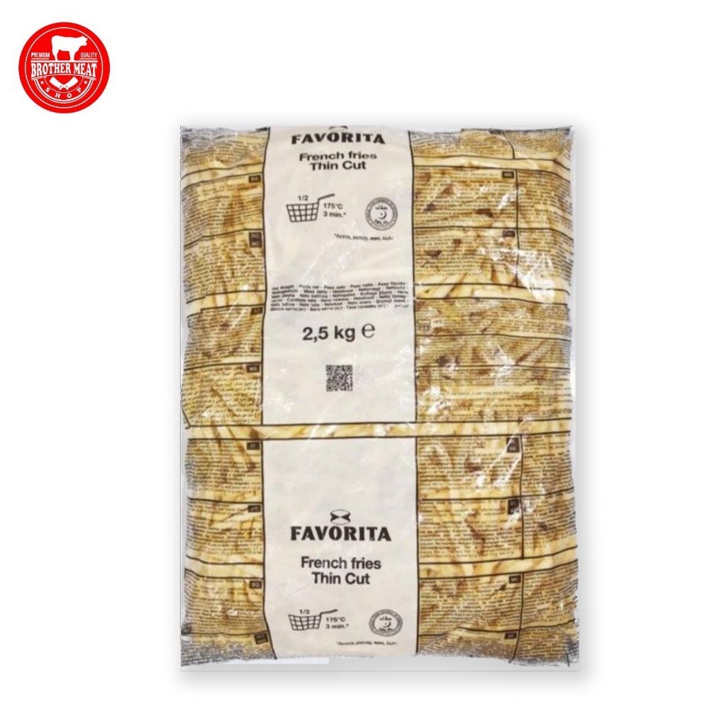 

McCain Favorita Kentang French Fries Thin Cut 2.5kg