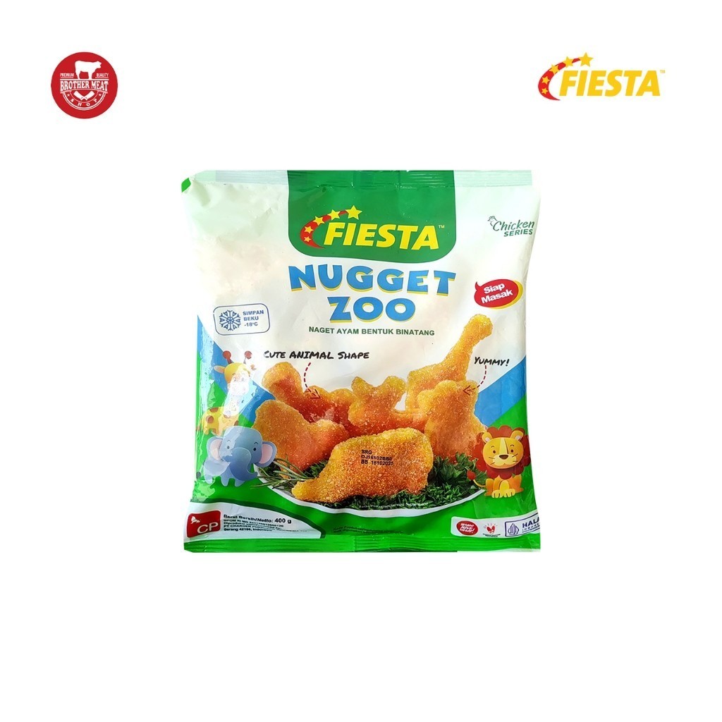 

Fiesta Nugget ZOO 400gr, Nugget Ayam - Brothermeatshop