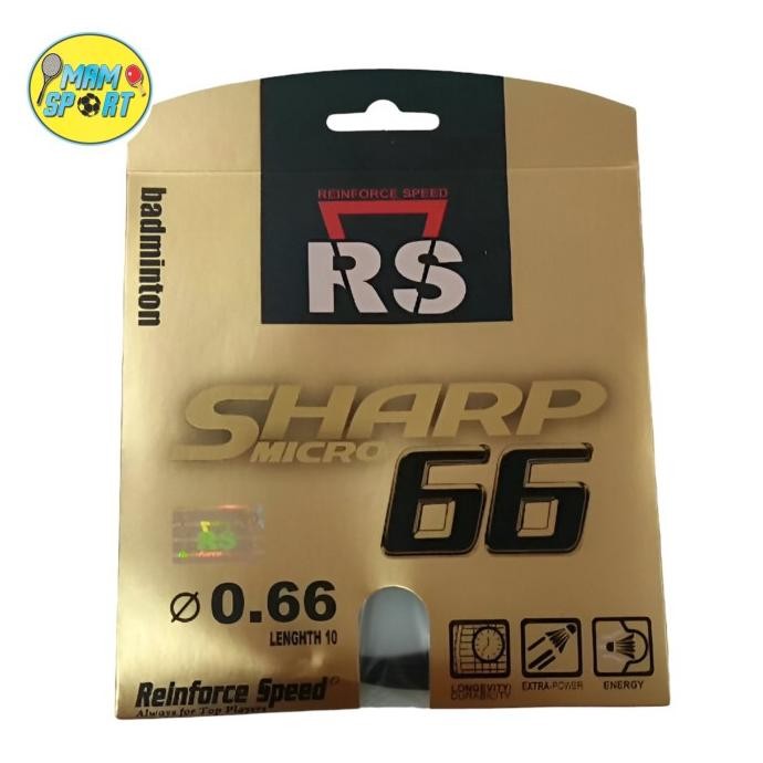 Tersedia senar raket badminton bulutangkis RS sharp micro 66