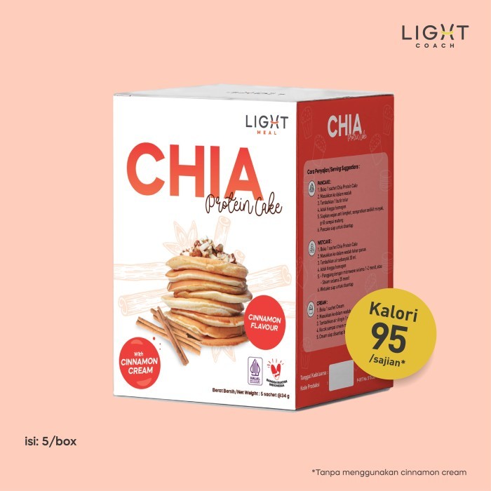 

Ready Stock Chia Protein Cake - Cinnamon