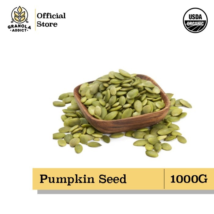 

Promo!! Pumpkin Seed / Biji Labu Kupas 1000G - Granola Addict Ingredients