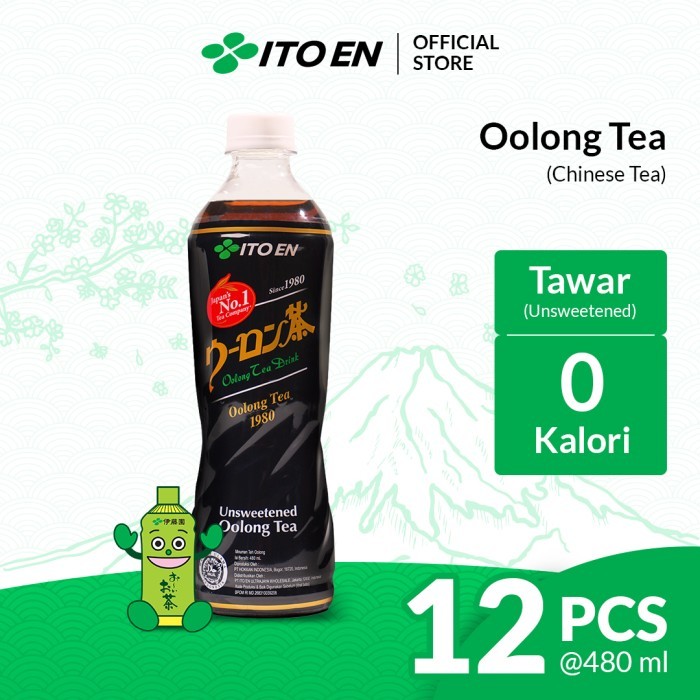 

Diskon Ito En Oolong Tea No Sugar 480Ml Isi 12 Pcs