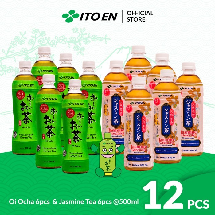 

Best Seller Ito En Paket Oi Ocha Tea 6 Pcs & Jasmine Tea 6 Pcs - Bundle Mix