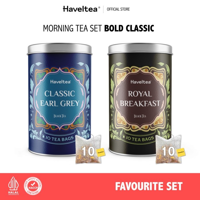 

Promo!! Morning Tea Bundling Classic Earl Grey & Royal Breakfast Big Tin