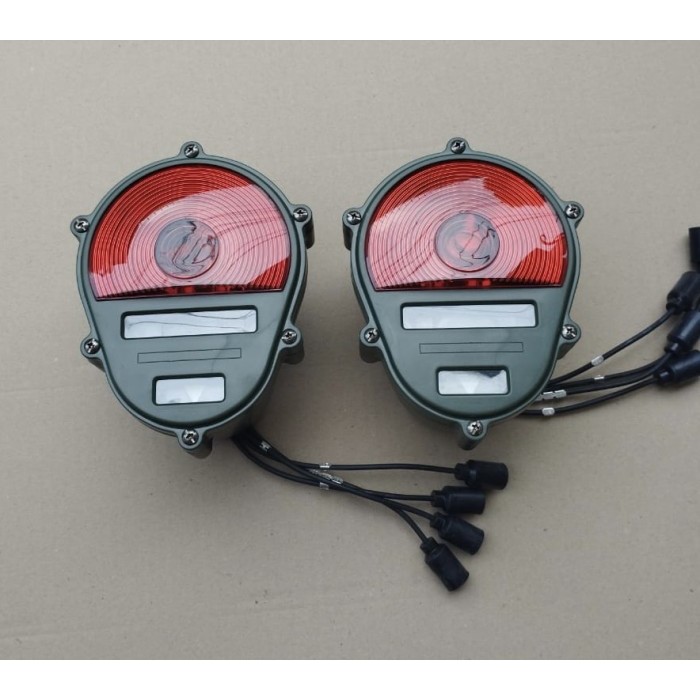 Lampu stop lamp belakang tengkorak military Jeep Willys