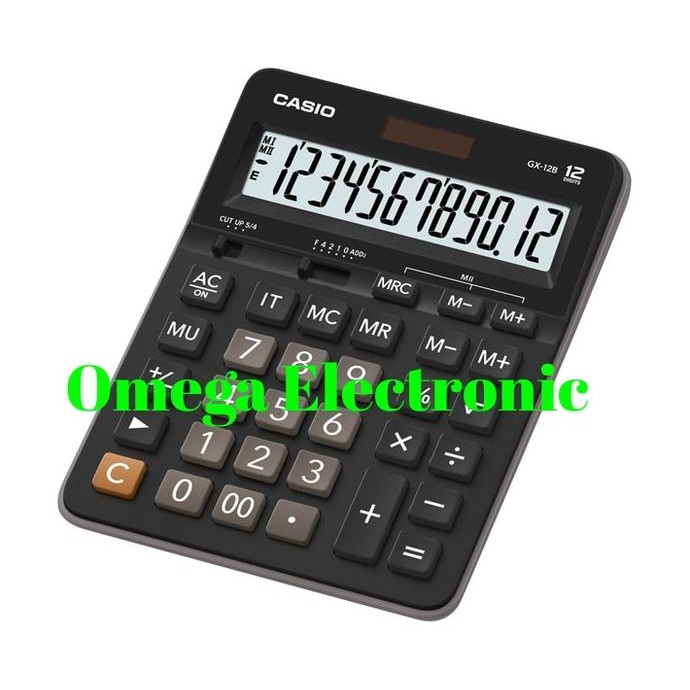 

TERBARU - Casio GX-12B - Calculator Desktop Kalkulator Meja Kantor Office GX 12B