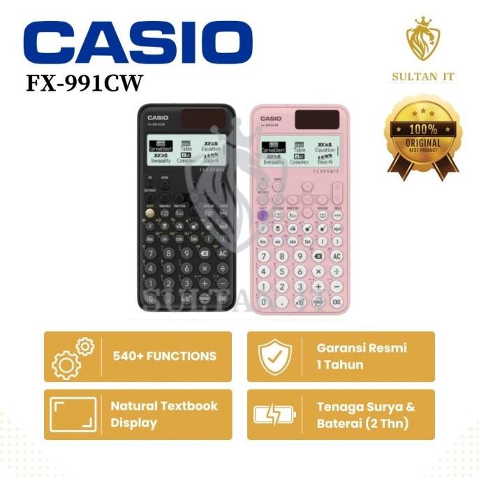 

TERMURAH - Casio ClassWiz Model Scientific Calculator FX-991CW ORIGINAL