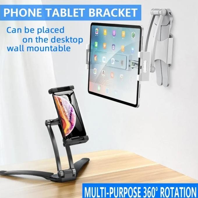 TERBARU - Stand Holder HP TABLET Universal Phone Holder Meja Dinding Bracket